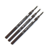 (3 pcs) Nabi 3 in 1 Eye Brow Pencil, Eyebrow Pencil with Brow Brush and Eye Brow Filling Powder (Black Brown)